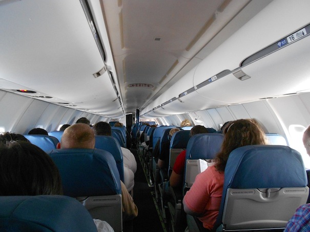 CRJ cabin aisle
