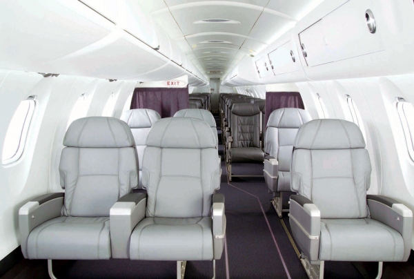CRJ cabin first class